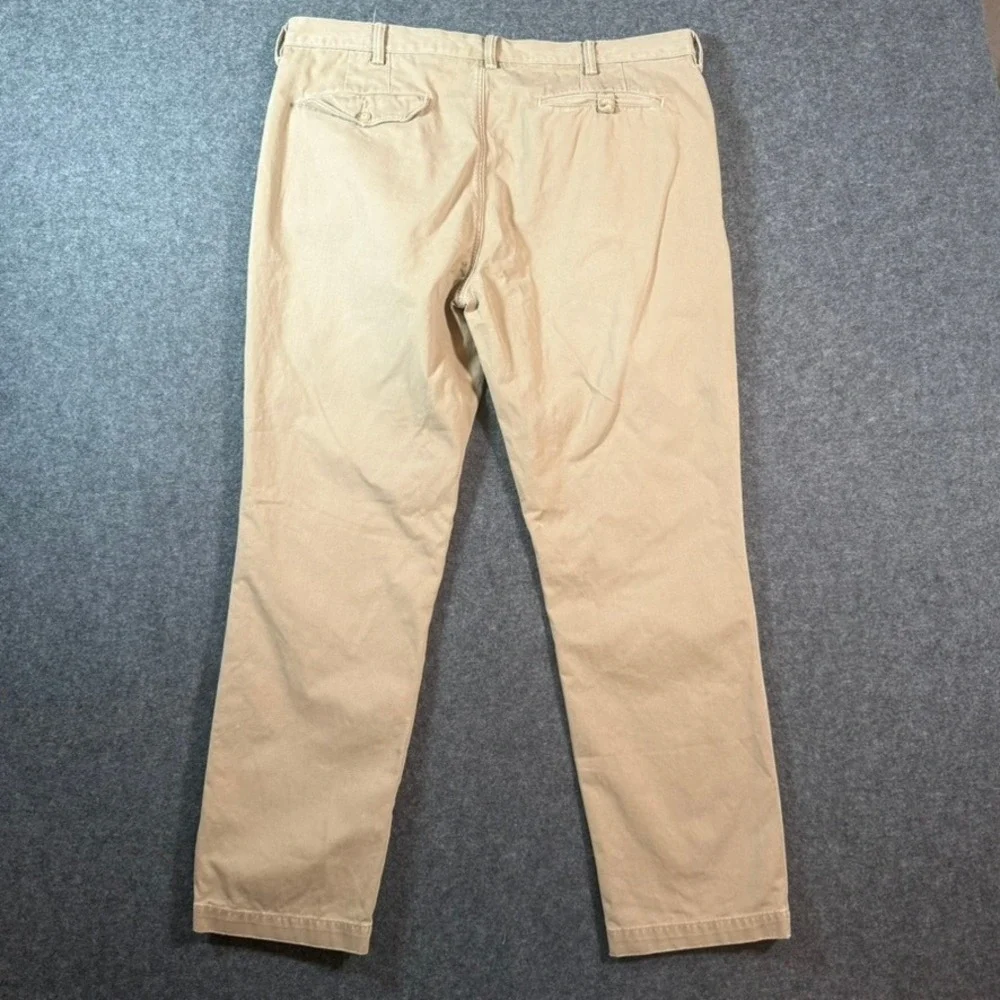 VTG Polo Ralph Lauren Men's Slim GI Fit Chino Pants Tan Size 38x30‎ Comfy Office